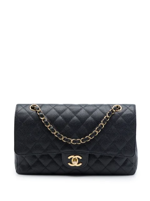 CHANEL Pre-Owned 2009-2010 Medium Classic Caviar Double Flap shoulder bag Black VKQF5LL2SBAAQDW8