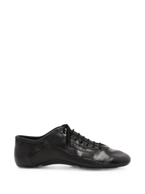 DRIES VAN NOTEN leather ballerina sneakers Black 2620217070103