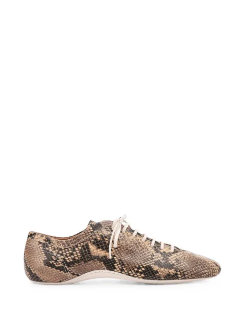 DRIES VAN NOTEN leather ballerina sneakers Brown 2620217030397