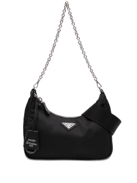 Prada Pre-Owned 2000-2013 Saffiano Trimmed Re Nylon Re Edition 2005 satchel Black T1WS60WURPDPWHWC