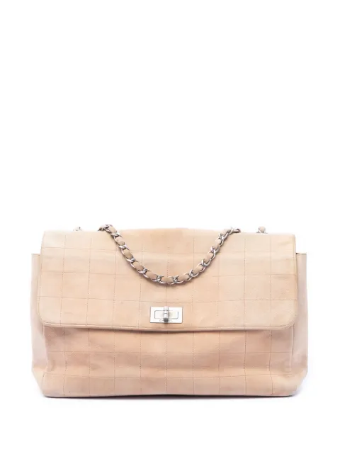 CHANEL Pre-Owned 2000-2002 Choco Bar Suede Mademoiselle Turnlock Flap shoulder bag Brown SFURSOT8ZESRDMRS