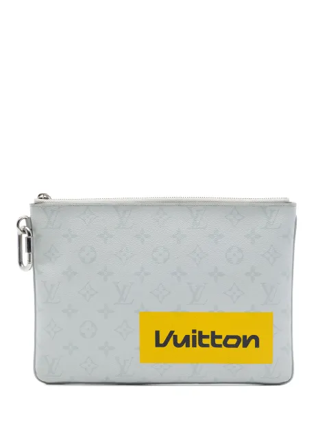 Louis Vuitton Pre-Owned 2019 Monogram Logo Story Pochette GM clutch bag White O6CL4REKC1S7ZICZ