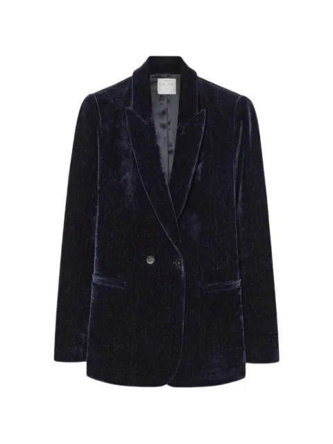 Forte Forte notch-lapel double-breasted blazer Blue 15021