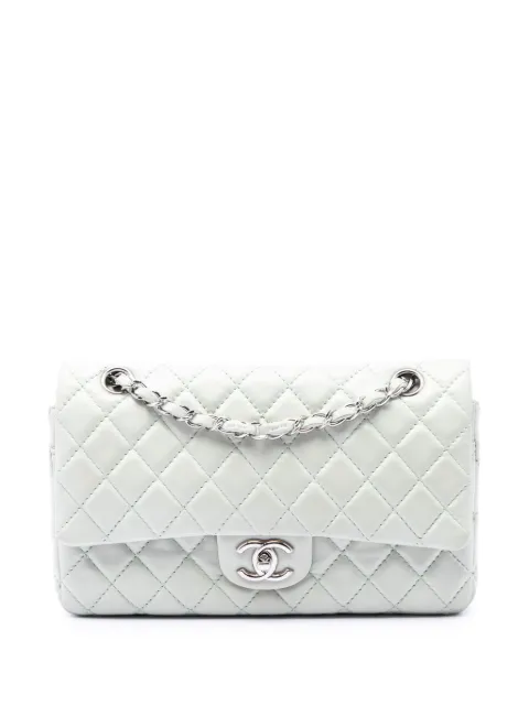 CHANEL Pre-Owned 2008-2009 Medium Classic Lambskin Double Flap shoulder bag Green FFT1142LGGVR4EMF