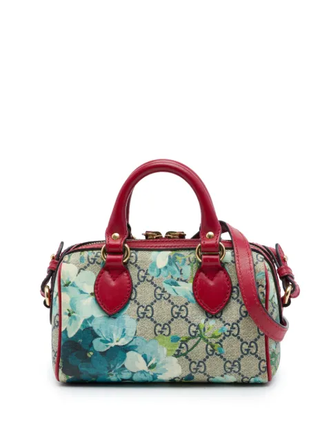 Gucci Pre-Owned 2016-2026 Mini GG Supreme Blooms Boston Bag satchel Neutrals FD6TP2MHF7PKDTL4
