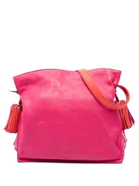 Loewe Pre-Owned 2012 Bicolor Nappa Flamenco Tassel 30 crossbody bag Pink EG8FFEOCICPPTSHK