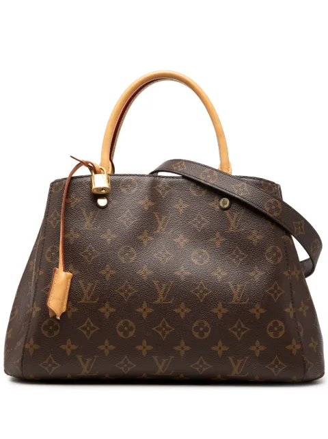 Louis Vuitton Pre-Owned 2016 Monogram Montaigne MM satchel Brown DEB0C3XHFLIO5QPY
