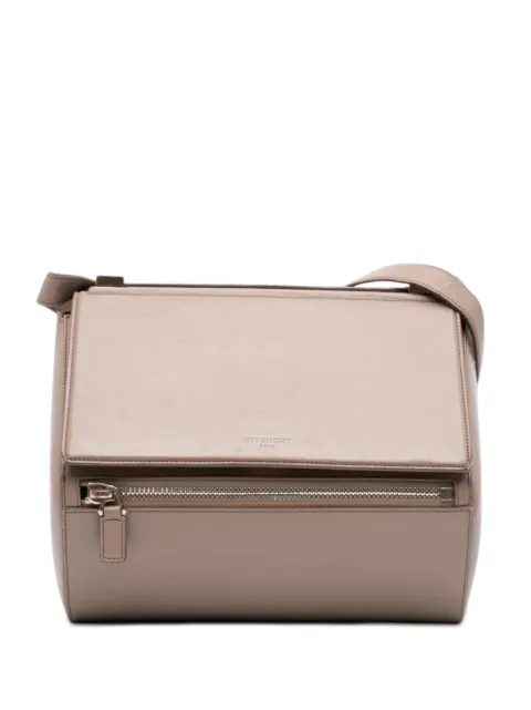 Givenchy Pre-Owned 2000-2026 Medium Grained Calfskin Pandora Box crossbody bag Brown 8182KF4218GT44I0