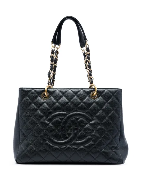 CHANEL Pre-Owned 2012 Caviar Grand Shopping tote bag Black 2J0C27CN54ECUHI4