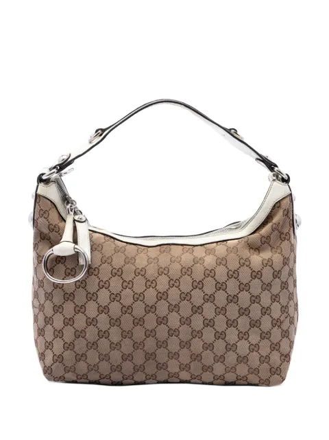 Gucci Pre-Owned 2016-2026 GG Canvas Icon Bit satchel Neutrals 0QLHFG2AGIOEIDS8