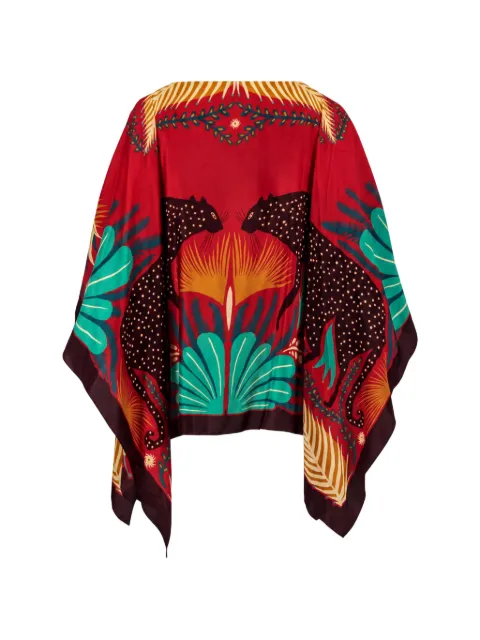 ETRO graphic-print silk blouse Red WRJA0027AK1A4X0860X