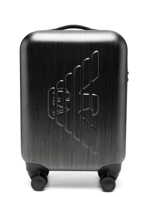 Emporio Armani logo-embossed suitcase Grey EM001929AF15459