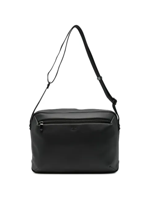 BOSS logo-plaque messenger bag Black 50574585