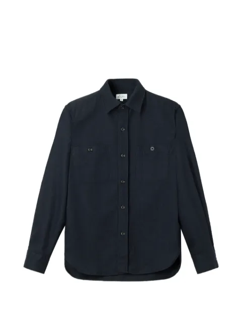 HARTFORD Percey button-down overshirt Blue BG16106