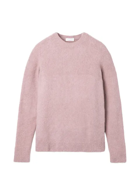 Roberto Collina bouclé-knit crew-neck sweater Pink B45001