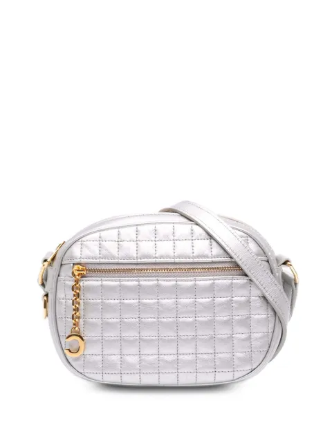 Celine Pre-Owned 2018 Small Quilted Calfskin C Charm Camera Bag crossbody bag Silver CETNQODC959RJL6X