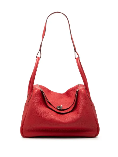 Hermès Pre-Owned 2015 Clemence Lindy 34 satchel Red ET59UYNG0NKHPSM3