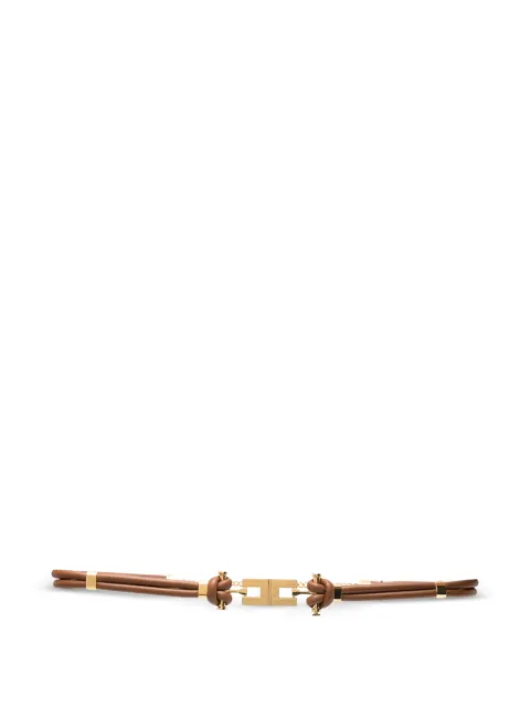 Elisabetta Franchi logo-plaque knotted belt Brown CT44S66E2