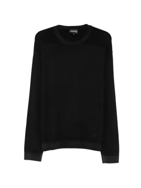 Emporio Armani crew-neck long-sleeve sweater Black EM006263AF29805