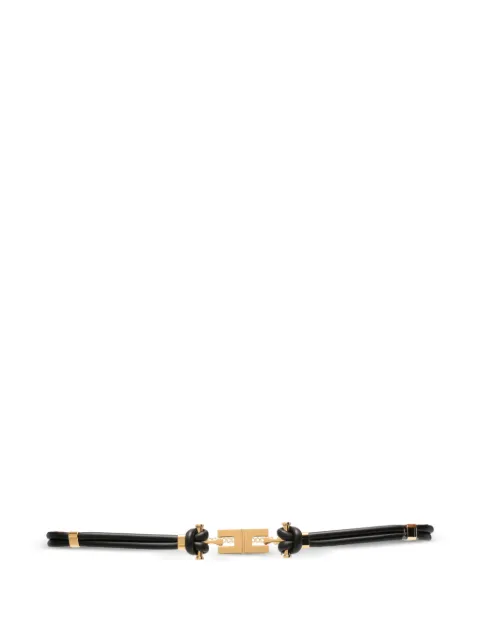 Elisabetta Franchi logo-plaque knotted belt Black CT44S66E2