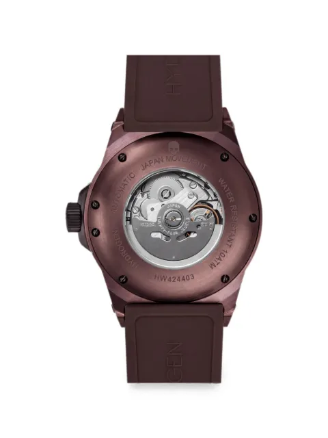 Hydrogen Vento 44mm skeleton dial watch Brown HW424403