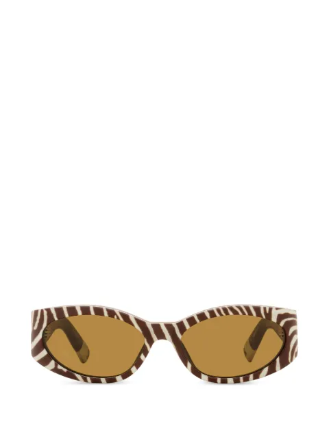 Jacquemus x Linda Farrow Ovalo sunglasses Brown JAC4S55