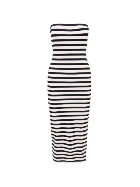 LoveShackFancy striped strapless dress White K22473385