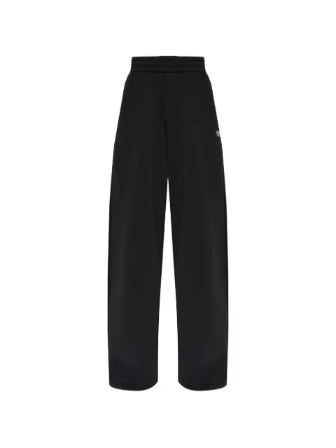 Diesel loose track pants with elastic waistband Black A226930BKBW