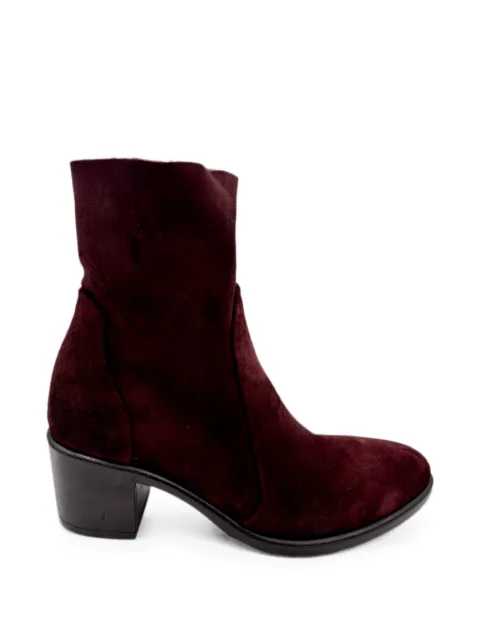 strategia shoes suede ankle boots Red E4560