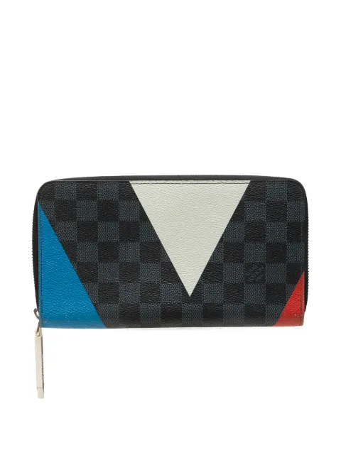 Louis Vuitton Pre-Owned 2016 Damier Cobalt Americas Cup Regatta Zippy Wallet long wallets Blue WFGLUJQAFXI3TVJG