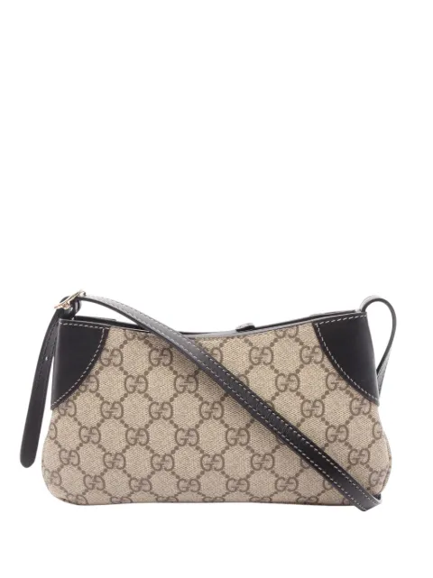 Gucci Pre-Owned 2016-2026 Small GG Canvas Emblem shoulder bag Neutrals LO49FYM3ITI41IZZ