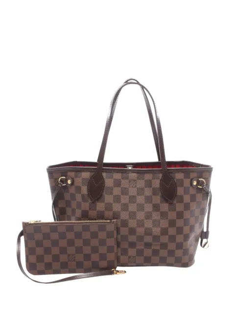Louis Vuitton Pre-Owned 2016 Damier Ebene Neverfull PM tote bag Brown 8BO22CDVNRT3EHPQ