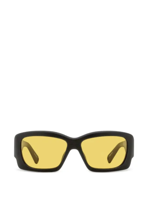 Jacquemus x Linda Farrow Croisiere rectangular sunglasses in matt black Black JAC60S56