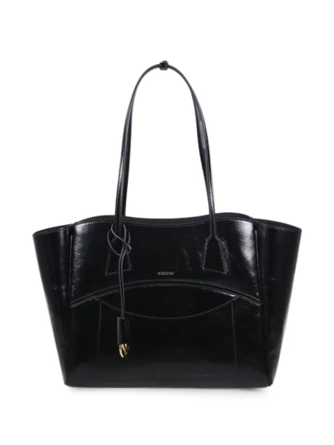 HIDESINS polished leather tote bag Black SH12CRBLK