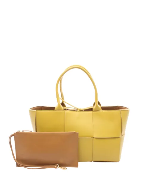 Bottega Veneta Pre-Owned 2019-2026 Small Maxi Intrecciato Arco tote bag Yellow VV44B979XLU7QHNO