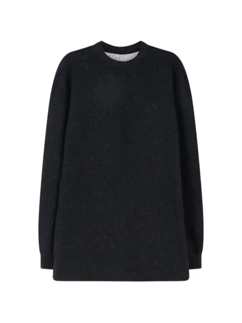 Rick Owens oversized crew-neck sweater Black RU02F4275WFE09