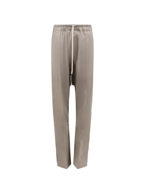 Rick Owens drawstring-waist cotton trousers Neutrals RU02F4380TE34