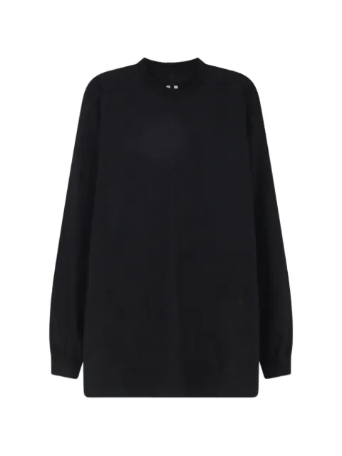 Rick Owens long-sleeve cotton T-shirt Black RU02F4263JA09