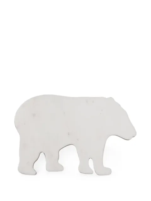 CU I SEEYOU polar-bear marble platter White CU96973