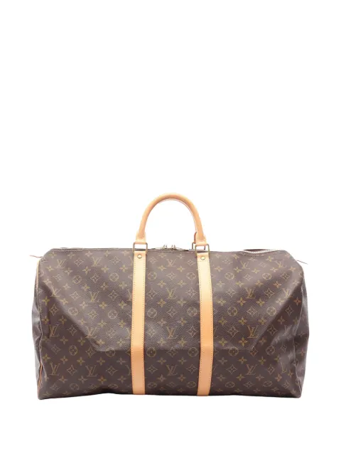 Louis Vuitton Pre-Owned 2000 Monogram Keepall 55 travel bag Brown XLUQWGC30F0R9WQX