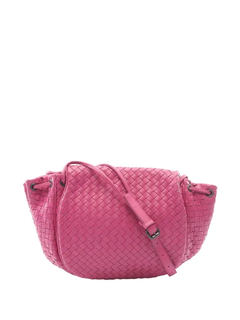Bottega Veneta Pre-Owned 2012-2026 Nappa Intrecciato Flap crossbody bag Pink YVE6ES2VIDR2B4BX