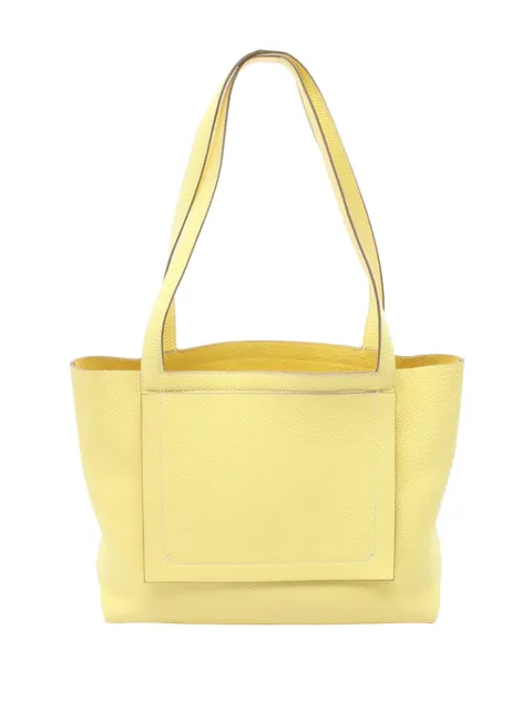 Hermès Pre-Owned 2022 Clemence Cabasellier 31 tote bag Yellow 0HX15YVZRFTJIA19