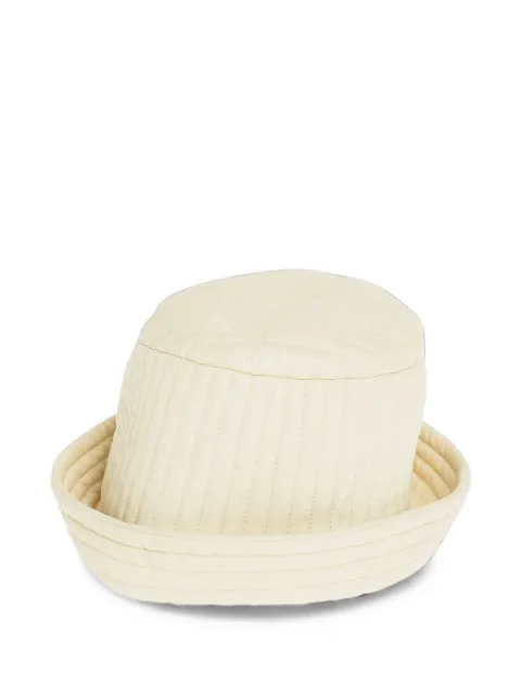 Moon Choi quilted bucket hat Neutrals AFW20WACCYH051PLLE