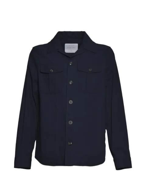 L.B.M. 1911 flap-pocket button-up shirt jacket Blue 2836542402BLU