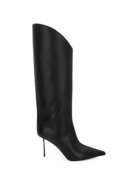 Le Silla pointed-toe stiletto boots Black 4154G080BXPPGLM001