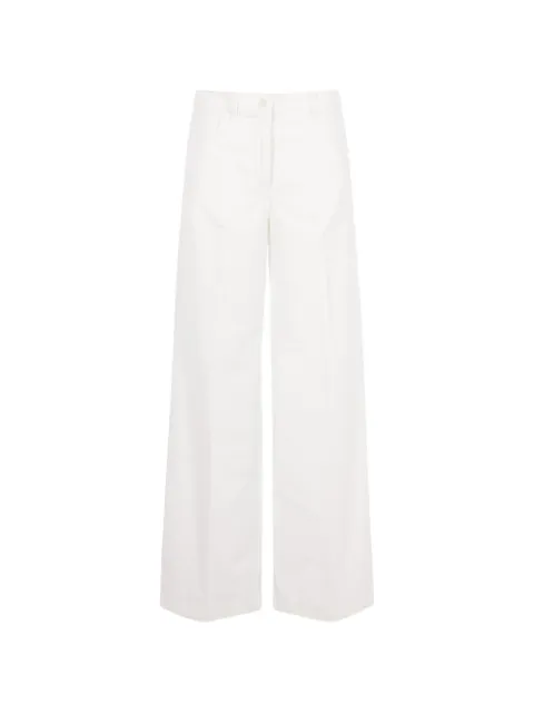 ASPESI corduroy wide-leg trousers White W6G0156V548