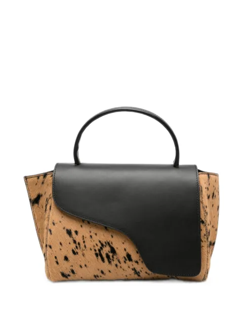 ATP Atelier animal-print leather tote bag Neutrals 123489