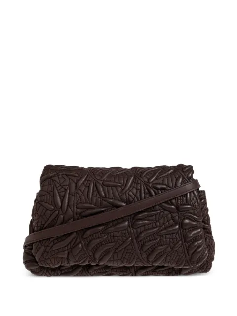 MUNTHE Foluke quilted clutch bag Brown 2631908263520