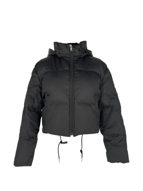 Prada Pre-Owned Re-Nylon cropped down jacket Black RFCPUGBCL767710W