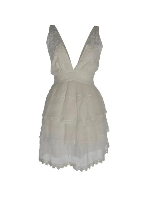 LoveShackFancy tiered lace dress White RFCPUGBCL779780W